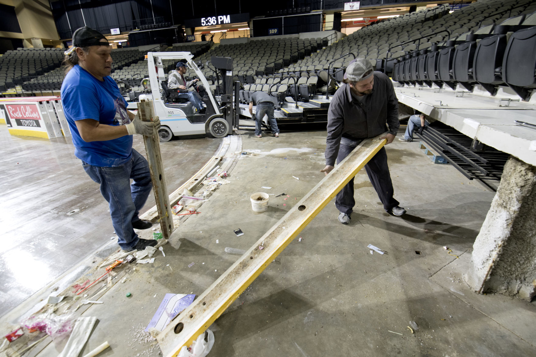 Preparing Tyson Events Center